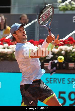 Borna Coric von Kroatien während der Mutua Madrid Open 2023, ATP Masters 1000 Tennis Turnier am 4. Mai 2023 bei Caja Magica in Madrid, Spanien - Photo Laurent Lairys / DPPI Stockfoto