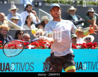 Borna Coric von Kroatien während der Mutua Madrid Open 2023, ATP Masters 1000 Tennis Turnier am 4. Mai 2023 bei Caja Magica in Madrid, Spanien - Photo Laurent Lairys / DPPI Stockfoto