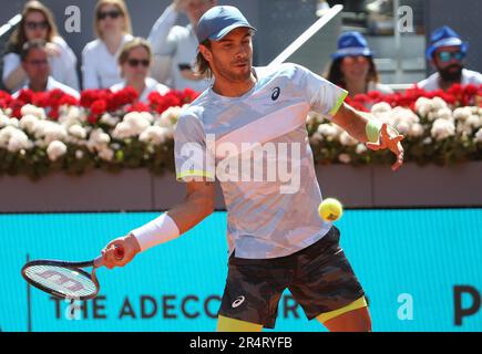 Borna Coric von Kroatien während der Mutua Madrid Open 2023, ATP Masters 1000 Tennis Turnier am 4. Mai 2023 bei Caja Magica in Madrid, Spanien - Photo Laurent Lairys / DPPI Stockfoto