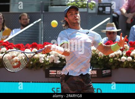 Borna Coric von Kroatien während der Mutua Madrid Open 2023, ATP Masters 1000 Tennis Turnier am 4. Mai 2023 bei Caja Magica in Madrid, Spanien - Photo Laurent Lairys / DPPI Stockfoto