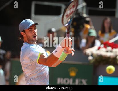 Borna Coric von Kroatien während der Mutua Madrid Open 2023, ATP Masters 1000 Tennis Turnier am 4. Mai 2023 bei Caja Magica in Madrid, Spanien - Photo Laurent Lairys / DPPI Stockfoto