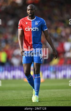 LONDON, ENGLAND - MAI 28: Jean-Philippe Mateta vom Crystal Palace im neuen Heimtrikot während des Premier League-Spiels zwischen Crystal Palace und Nottingham Stockfoto