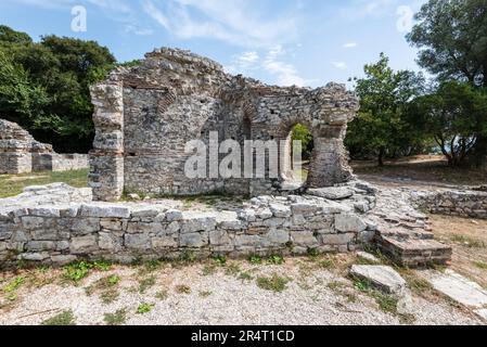 Trikonchos-Palast im Butrint-Nationalpark in Albanien Stockfoto