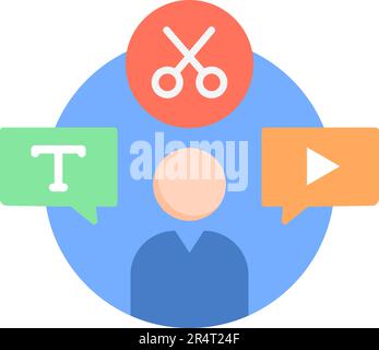 Vektorbild des Editorsymbols. Stock Vektor