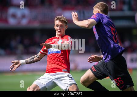 Silkeborg, Dänemark. 29. Mai 2023. Oliver Sonne (5) aus Silkeborg, GESEHEN während des 3F stattfindenden Superliga-Spiels zwischen Silkeborg IF und FC Midtjylland im Jysk Park in Silkeborg. (Foto: Gonzales Photo/Alamy Live News Stockfoto