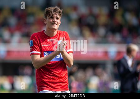 Silkeborg, Dänemark. 29. Mai 2023. Asbjorn Bondergaard von Silkeborg, GESEHEN nach dem 3F. Superliga-Spiel zwischen Silkeborg IF und FC Midtjylland im Jysk Park in Silkeborg. (Foto: Gonzales Photo/Alamy Live News Stockfoto