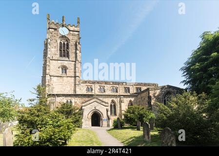 Die gelistete All Saints Church in Pocklington, East Riding of Yorkshire, England, Großbritannien Stockfoto
