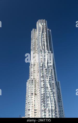 USA, New York, 8 Spruce Street, The Beekman Tower - das höchste Gebäude in New York City. Stockfoto