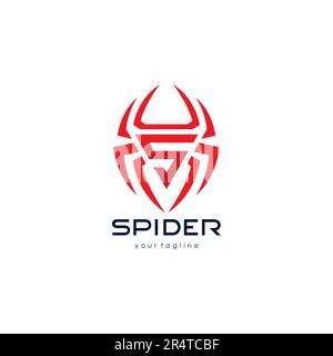 Spider Letter S-Logo. Spider Vector Illustration (Spidervektordarstellung) Stock Vektor