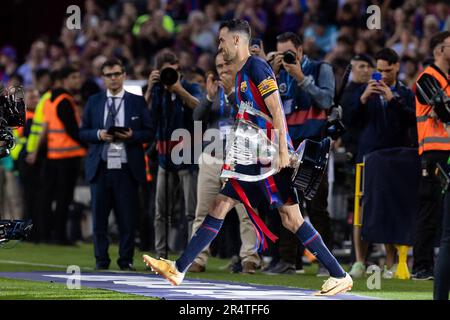 Barcelona, Spanien. 28. Mai 2023. BARCELONA, SPANIEN – 28. MAI: Während des Spiels La Liga zwischen dem FC Barcelona und RCD Mallorca im Spotify Camp Nou am 28. Mai 2023 in Barcelona, Spanien. Guthaben: DAX Images/Alamy Live News Stockfoto