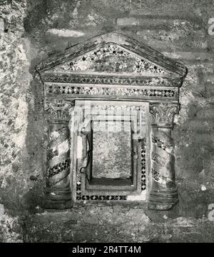 Bizantinischer Altar in der Kirche Santa Maria Egiziaca, Tempel des Portunus, Rom, Italien 1960er Stockfoto