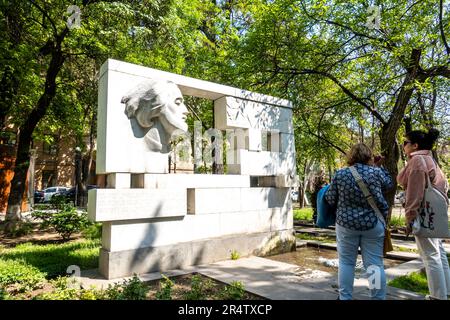 Das Sayat-Nova-Denkmal. Denkmal für den Dichter und großer Aschug Sayat Nova. 1963 Eriwan Armenien Stockfoto