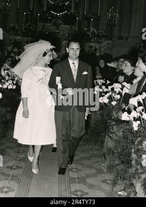 Italienischer Diplomat Federico Sensi heiratet, Italien 1940er Stockfoto
