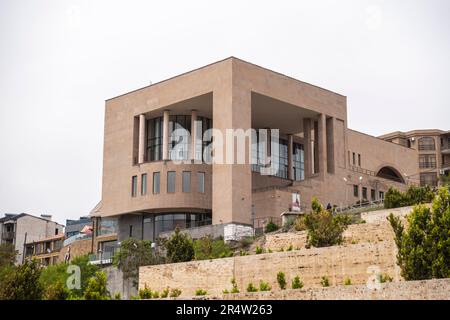 Aznavour Centre, Maison Charles Aznavour, französisch-armenischer Sänger, Schauspieler und Künstler. Eriwan Armenien Stockfoto