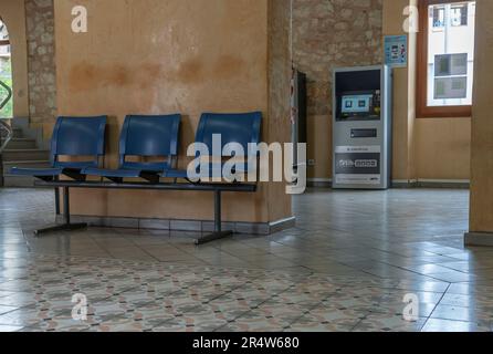 Manacor, Spanien; Mai 13 2023: Bahnhof in der mallorquinischen Stadt Manacor, Spanien Stockfoto