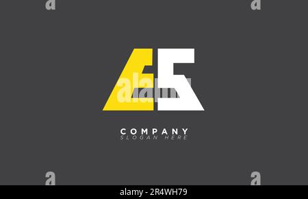 Buchstaben es Initialen Monogramm Logo SE, S und E Stock Vektor