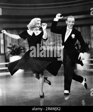 Noch von wing Zeit der Film "Ein Amerikanischer romantische musikalische Komödie, die in New York City. Mit Ginger Rogers und Fred Astaire. Vom 1936 Stockfoto