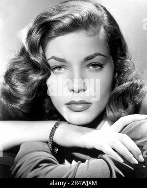 Foto von Lauren Bacall (1924-2014) Betty Joan Perske und Amerikanische Schauspielerin der Rumänischen jüdischer Abstammung geboren. Für ihre Rollen in "The Big Sleep", "Key Largo' und 'zu haben' und halten Sie sie gedrückt. Vom 1948 Stockfoto