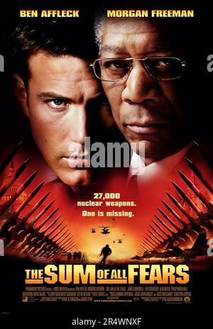 The Sum of All Fear Year : 2002 - USA Director : Phil Alden Robinson Ben Affleck, Morgan Freeman American Poster Stockfoto