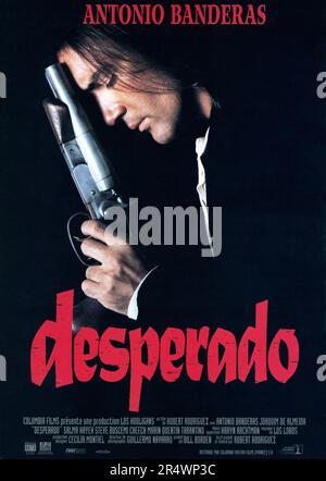 Desperado Jahr : 1995 USA Mexiko Regisseur : Robert Rodriguez Antonio Banderas französisches Poster Stockfoto