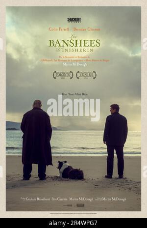 The Banshees of Inisherin Jahr : 2022 Irland Vereinigtes Königreich USA Regisseur : Martin McDonagh Brendan Gleeson, Colin Farrell französisches Poster Stockfoto