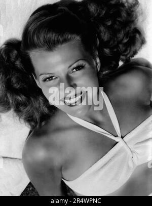 Rita Hayworth in einem Bikini, Los Angeles Stockfoto