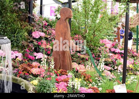 Der Ausstellungsstand der Birmingham City Council Parks Department auf der RHS Chelsea 2023, Foto 4050 Stockfoto