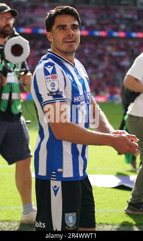 LONDON, ENGLAND - 29. MAI: Reece James von Sheffield Wednesday während Barnsley gegen Sheffield Wednesday Sky Bet League One Play-Off-Finale im Wembley Stadium am 29. Mai 2023 in London, England. (Foto von MB Media) Stockfoto