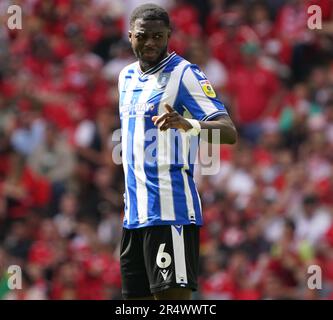 LONDON, ENGLAND - 29. MAI: Dominic Iorfa am Sheffield Wednesday während Barnsley gegen Sheffield Wednesday Sky Bet League One Play-Off-Finale im Wembley Stadium am 29. Mai 2023 in London, England. (Foto von MB Media) Stockfoto