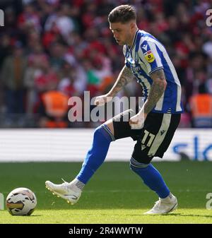 LONDON, ENGLAND - 29. MAI: Josh Winda vom Sheffield Wednesday während des Mittwoch-Endspiels von Barnsley gegen Sheffield Sky Bet League One im Wembley Stadium am 29. Mai 2023 in London, England. (Foto von MB Media) Stockfoto