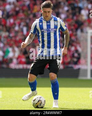 LONDON, ENGLAND - 29. MAI: Josh Winda vom Sheffield Wednesday während des Mittwoch-Endspiels von Barnsley gegen Sheffield Sky Bet League One im Wembley Stadium am 29. Mai 2023 in London, England. (Foto von MB Media) Stockfoto