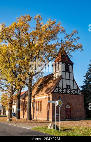 Dorfkirche Neulögow, Gransee, Brandenburg, Deutschland Stockfoto