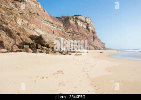 Praia de Cambelas e Praia do BAIO Torres Vedras Portugal Stockfoto