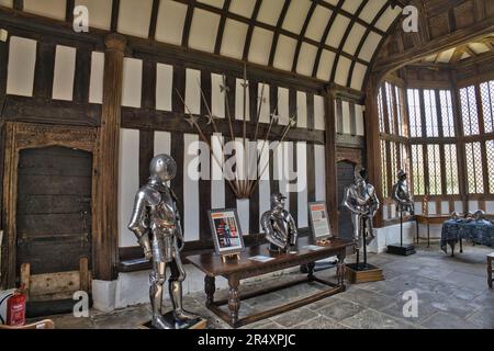 Große Halle, Alte Rufford Hall Stockfoto