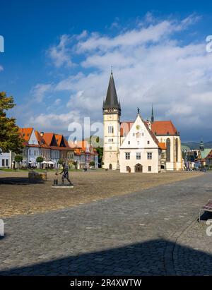 St. Egidius Basilika in Bardejov, UNESCO-Weltkulturerbe, Slowakei Stockfoto