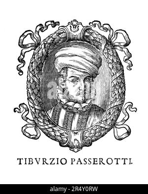 1600 Ca , Bologna , ITALIEN : der italienische Maler TIBURZIO PASSAROTTI oder PASSEROTTI ( 1553 - 1612 ) . Portrait von Carlo Cesare Malvasia ( 1616 - 1693 ), für das Werk " Felsina pittrice : vite de pittori bolognesi " von Carlo Cesare Malvasia , vol I, Veröffentlicht 1678 .- GESCHICHTE - FOTO STORICHE - GIOVAN - GIOVANBATTISTA - PORTRAIT - RITRATTO - Bart - barba - ARTE - BILDENDE KUNST - ARTI VISIVE - PITTORE - Gravur - Incisione - Illustration - Illustratore - MALER - RINASCIMENTO - ITALIENISCHE RENAISSANCE - Halsband - colletto - Turbante - Turban - ARCHIVIO GBB Stockfoto