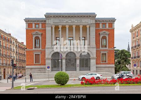 Madrid, Spanien - Juni 07 2018: Das Casón del Buen Retiro ist ein Anbau des Museo del Prado. Stockfoto
