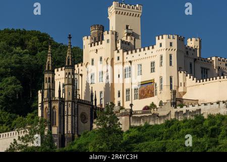 Schloss Stolzenfels am Rhein, Deutschland Stockfoto