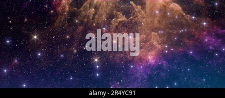 Nebula and galaxies in space. Eta Carinae, Carina Nebula - this colossal cloud of gas and dust. Elements of this image furnished by NASA. Stockfoto