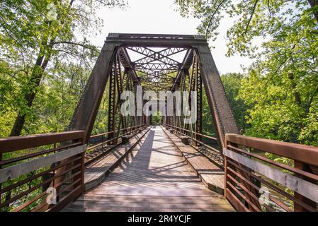 Blick auf die Springtown-Brücke Stockfoto