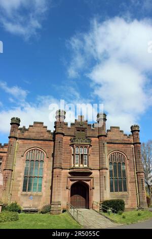 Frankby Hall, erbaut 1846 für die Familie Royden - berühmte Schiffsbauer und Reeder von Liverpool Stockfoto