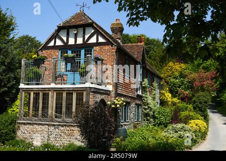 East Dean Cottage und Garten Stockfoto