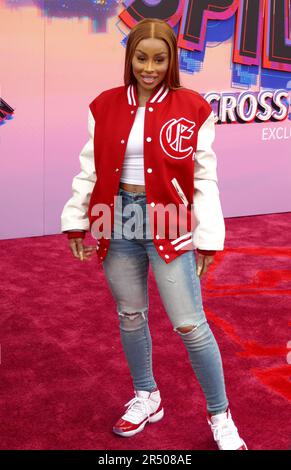 Los Angeles, Kalifornien, USA 30. Mai 2023 Schauspielerin Blac Chyna, alias Angela Renee White besucht Sony Pictures präsentiert die Weltpremiere von Spider-man gegenüber der Spider-Verse am 30. Mai 2023 im Regency Village Theatre in Los Angeles, Kalifornien, USA. Foto: Barry King/Alamy Live News Stockfoto