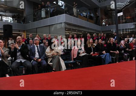 Rebecca Vallance und Qantas starten am 31 2023. Mai in Sydney Stockfoto