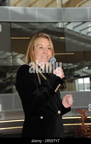 Rebecca Vallance und Qantas starten am 31 2023. Mai in Sydney Stockfoto