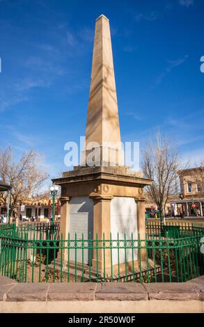Historische Innenstadt von Santa Fe in New Mexico Stockfoto