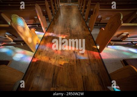 Die Basilika Frances von Assisi, Santa Fe, New Mexico Stockfoto