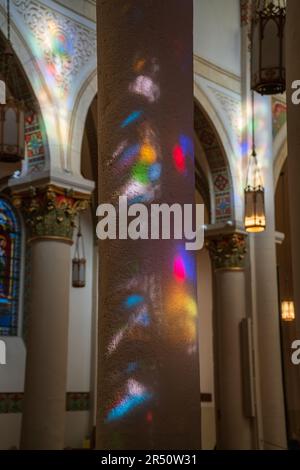 Die Basilika Frances von Assisi, Santa Fe, New Mexico Stockfoto