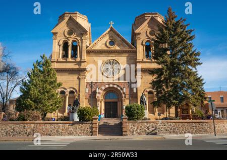 Die Basilika Frances von Assisi, Santa Fe, New Mexico Stockfoto