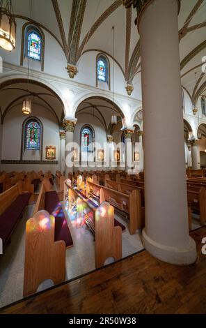 Die Basilika Frances von Assisi, Santa Fe, New Mexico Stockfoto